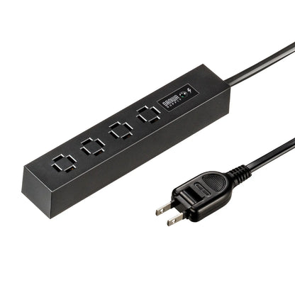 Slim Power Strip (4 AC Outlets, Magnetic, Surge Protector) TAP-SPSLIM4MG-2BK