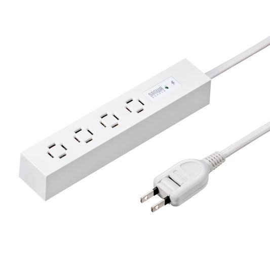 Slim Power Strip (4 AC Outlets, Magnetic, Surge Protector) TAP-SPSLIM4MG-2W
