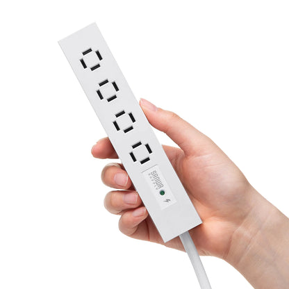 Slim Power Strip (4 AC Outlets, Magnetic, Surge Protector) TAP-SPSLIM4MG-2W