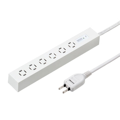 Slim Power Strip (6 AC Outlets, Magnetic, Surge Protector) TAP-SPSLIM6MG-2W