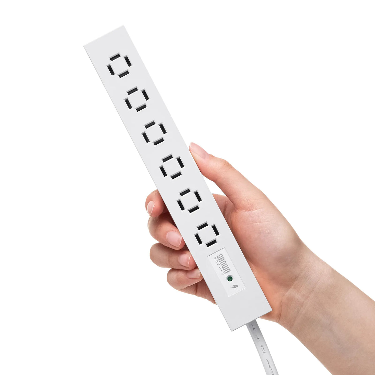 Slim Power Strip (6 AC Outlets, Magnetic, Surge Protector) TAP-SPSLIM6MG-2W