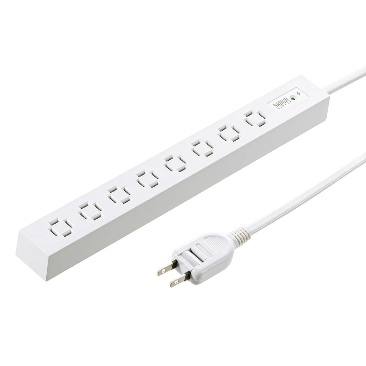 Slim Power Strip (8 AC Outlets, Magnetic, Surge Protector) TAP-SPSLIM8MG-2W