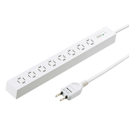Slim Power Strip (8 AC Outlets, Magnetic, Surge Protector) TAP-SPSLIM8MG-2W