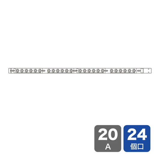 19-inch server rack power outlet, 200V (20A) TAP-SV22024