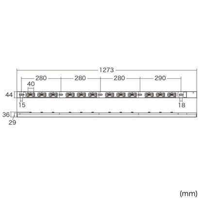 19インチサーバーラック用コンセント 200V(20A) 抜け防止ロック機能付き TAP-SV22024LK
