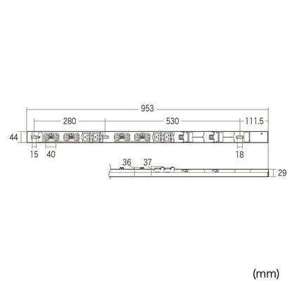 19インチサーバーラック用コンセント 200V(30A) TAP-SV23012C19LKN