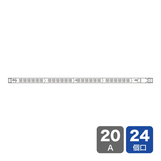 19-inch server rack power strip (20A) TAP-SVSL2024