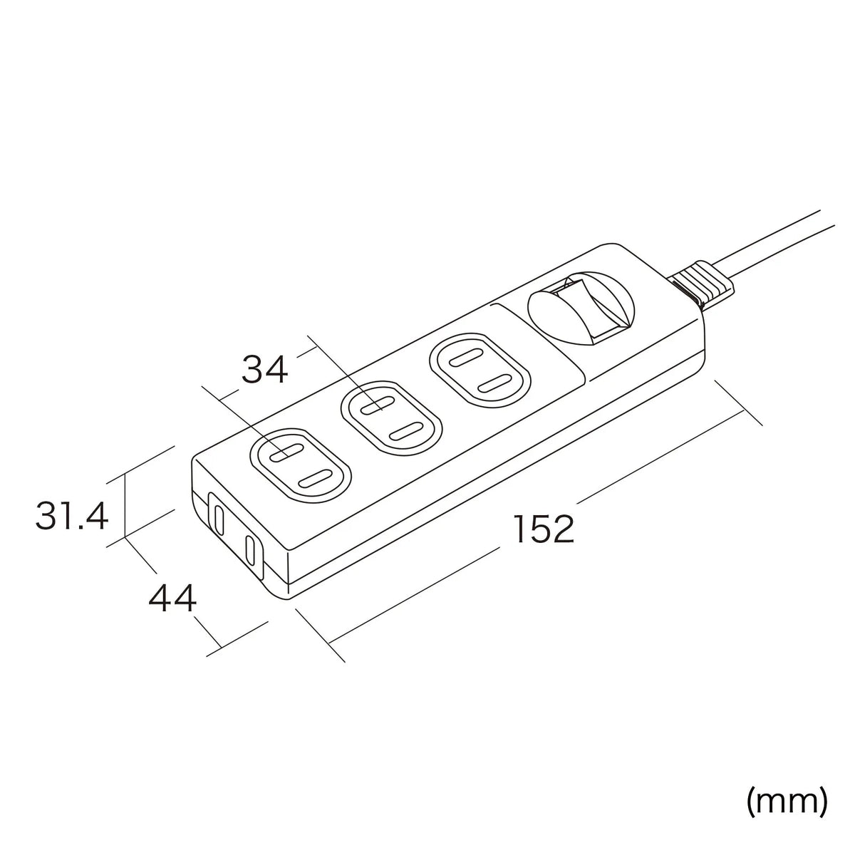 火災予防安全タップ TAP-TSH41SWN