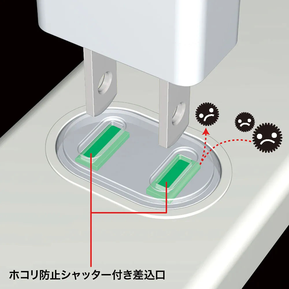火災予防安全タップ TAP-TSH61SWN