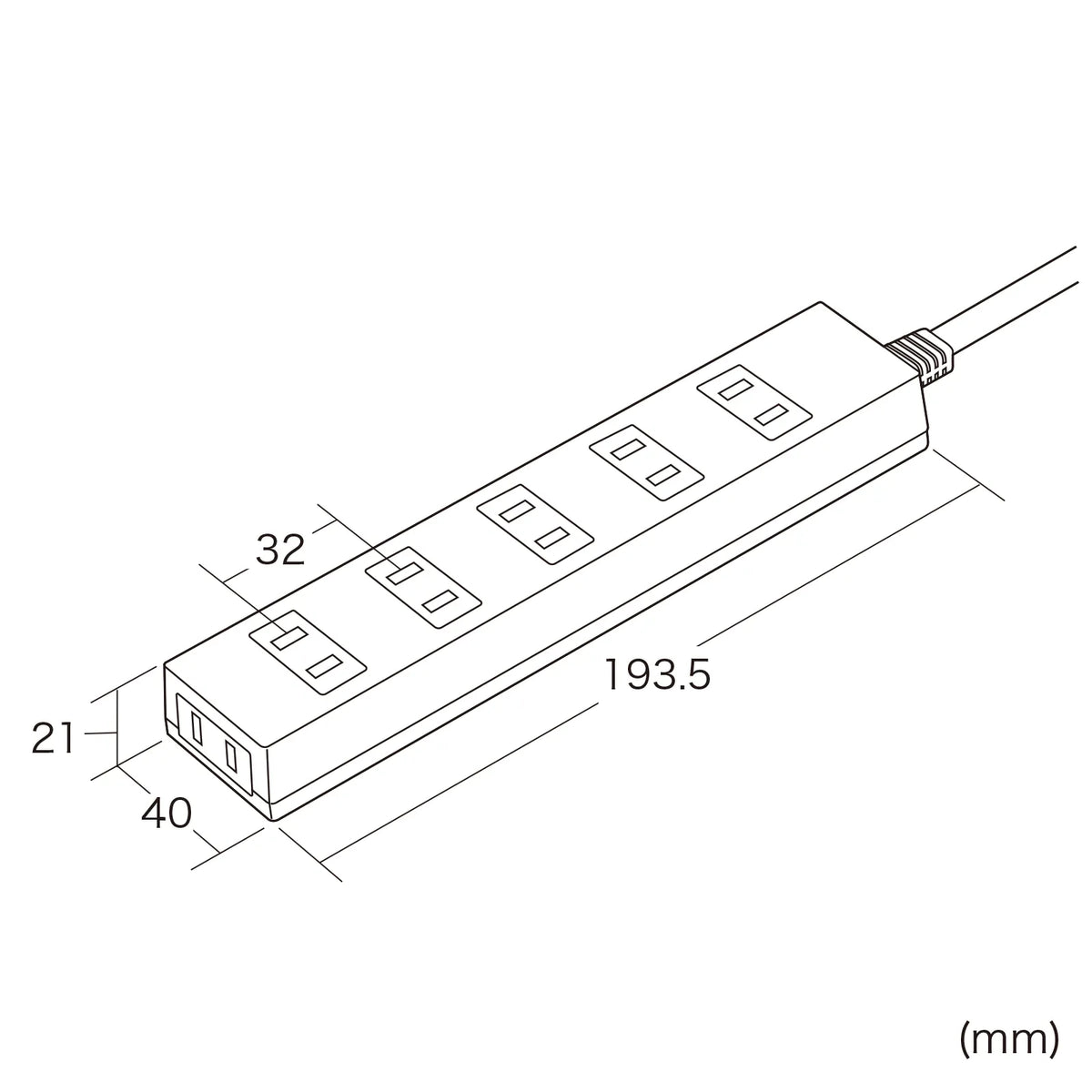 火災予防タップ TAP-TSH65N2