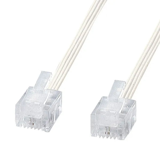 Soft slim cable (white) TEL-S2-5N2