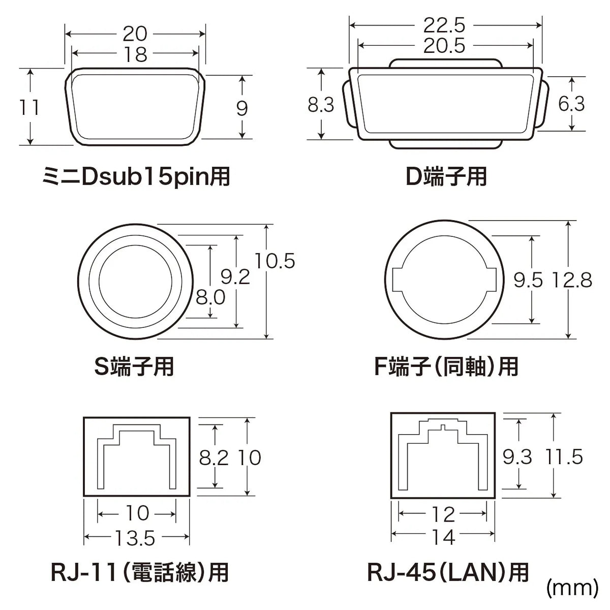 AVジャックキャップ（フルセット） TK-CAPSET1