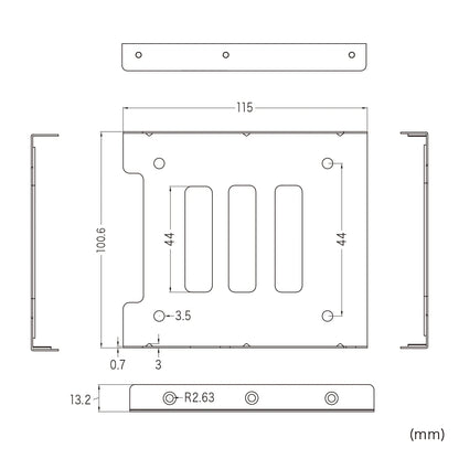 2.5" HDD/SSD Conversion Mount TK-HD1