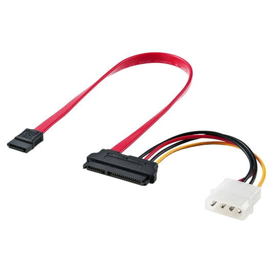 Power connector integrated SATA cable (0.3m) TK-PWSATA7-03