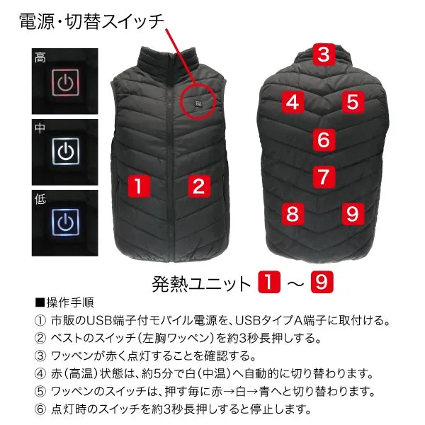 Heated Vest TLV-30H