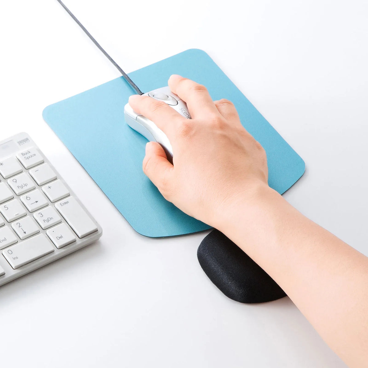 Low-rebound wrist rest mini (black) TOK-MU2NBK2