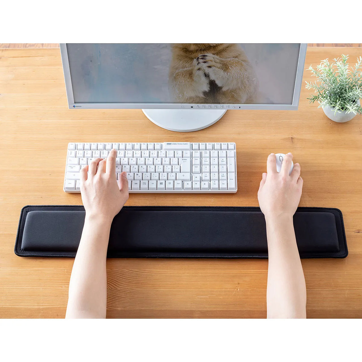 Extra-large low-rebound wrist rest TOK-MU4BK