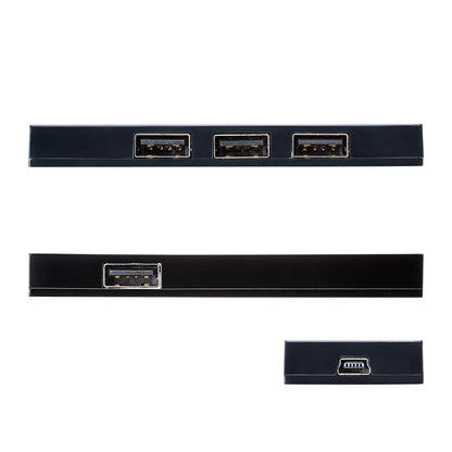 Magnetic Slim 4-Port USB 2.0 Hub USB-2H401BKN