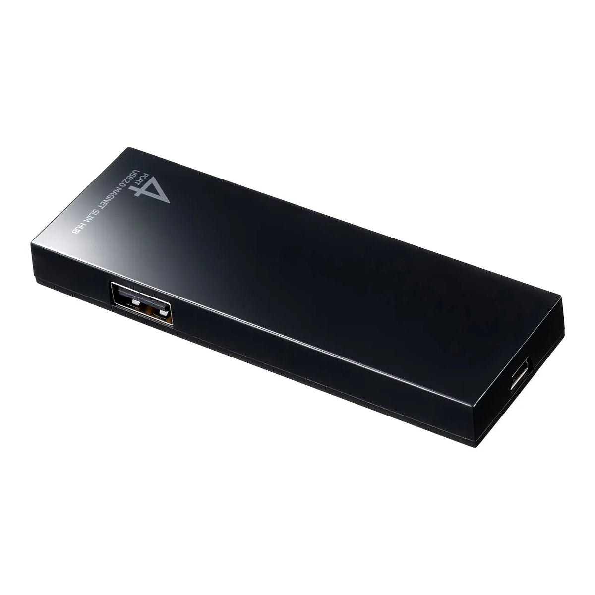 Magnetic Slim 4-Port USB 2.0 Hub USB-2H401BKN