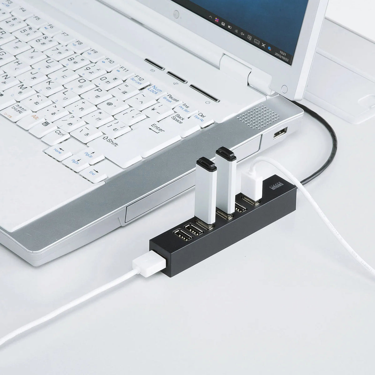 USB2.0ハブ（7ポート） USB-2H701BKN