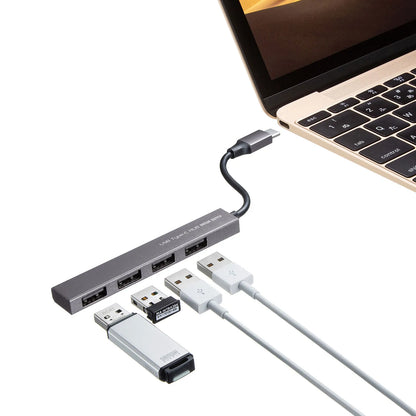 USB Type-C USB 2.0 4-Port Slim Hub USB-2TCH23SN