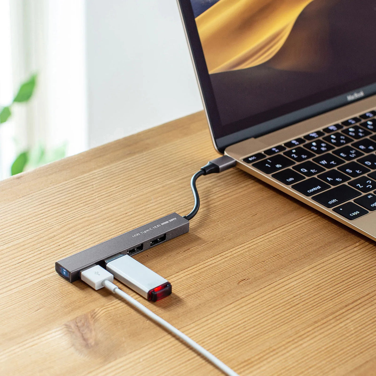 USB Type-C USB 2.0 4-Port Slim Hub USB-2TCH23SN
