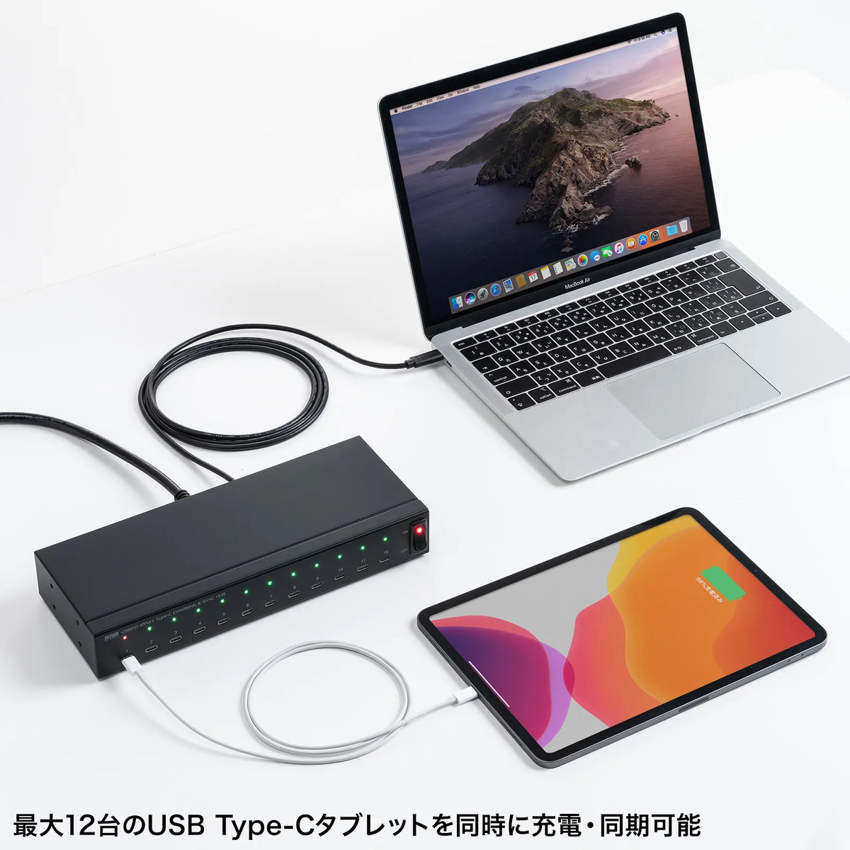 USB 2.0 Type-C 12-Port Hub USB-2THCS12N