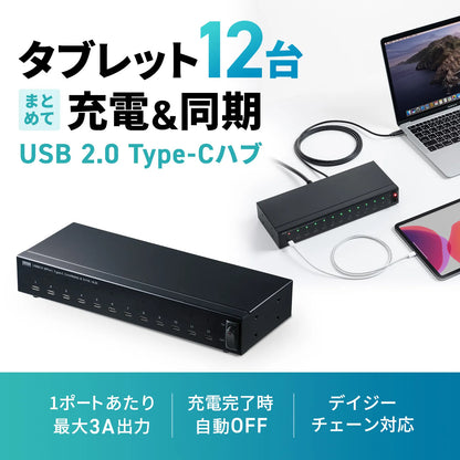 USB 2.0 Type-C 12-Port Hub USB-2THCS12N