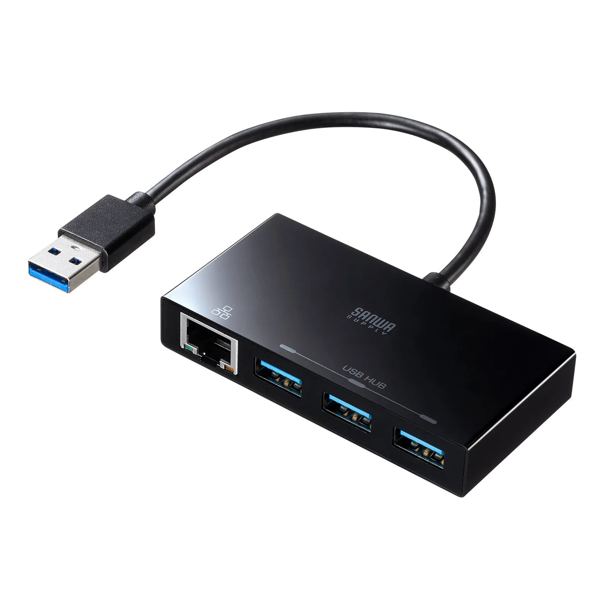 USB 3.2 Gen1 Hub with Gigabit LAN Adapter USB-3H322BKN