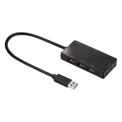 USB 3.2 Gen1 3-Port Hub with HDMI Port (USB-3H332BK)
