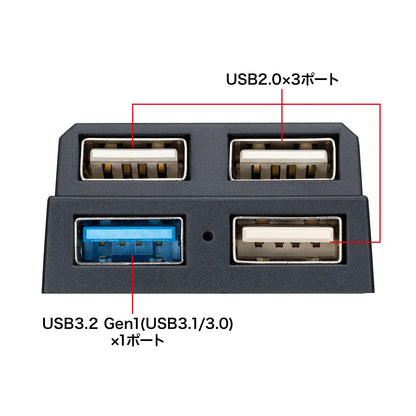 USB 3.2 Gen1 + USB 2.0 Combo Hub USB-3H413BKN
