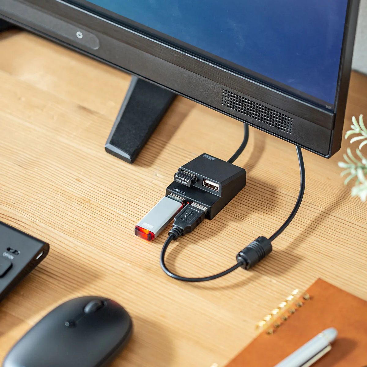 USB 3.2 Gen1 + USB 2.0 Combo Hub USB-3H413BKN