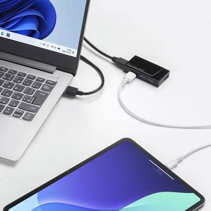 USB3.2 Gen1 4ポートハブ（4ポート・バスパワー） USB-3H417BKN