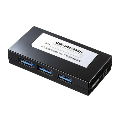USB 3.2 Gen1 4-Port Hub (4 ports, self-powered/bus-powered) USB-3H418BKN