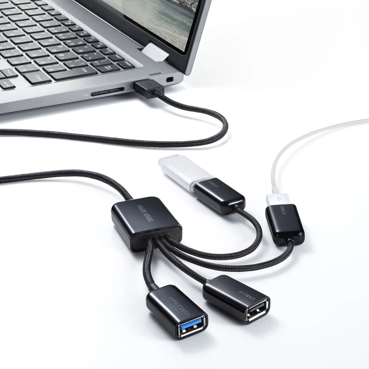 USB 3.2 Gen1 + USB 2.0 Combo Hub (4 Ports) USB-3H436BK