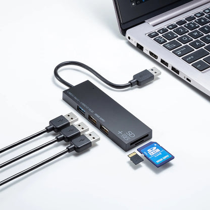 USB 3.1 + 2.0 Combo Hub with Card Reader USB-3HC316BKN