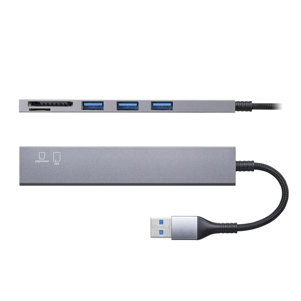 USB 5Gbps 3-Port Slim Hub (with Card Reader) USB-3HC320MS