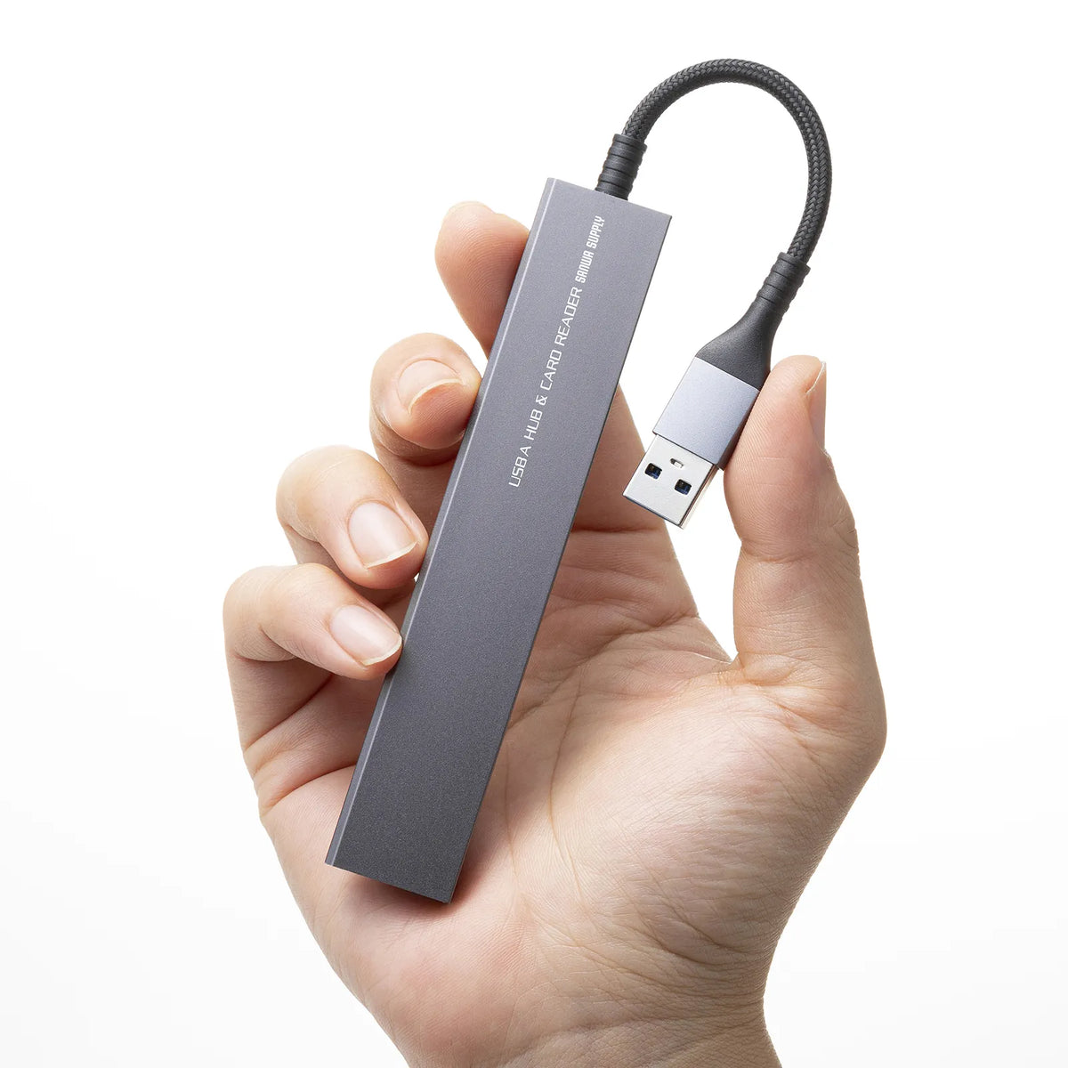 USB 5Gbps 3-Port Slim Hub (with Card Reader) USB-3HC320MS