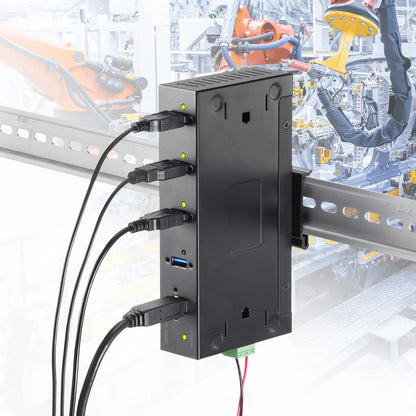Industrial USB 5Gbps Hub (4 Ports) USB-3HFA04