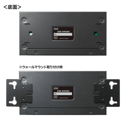 Industrial USB 5Gbps Hub (4 Ports) USB-3HFA04