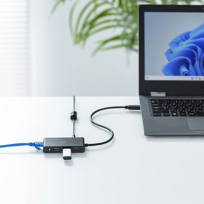 USBハブ付き 2.5ギガビットLANアダプタ USB-3HLS8BK