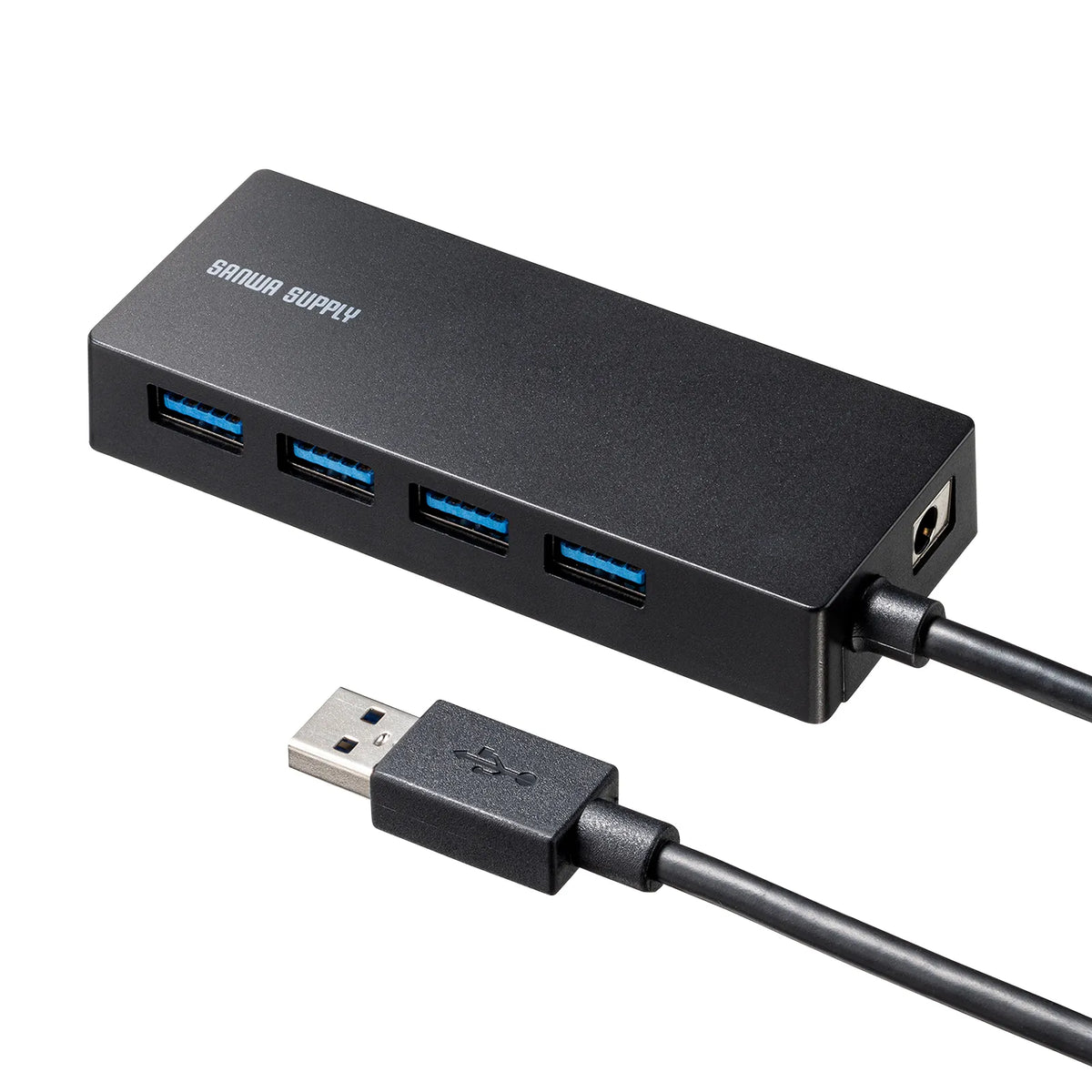 USB 3.2 Gen1 4-port hub with HDD connection support (USB-3HTV433BK)