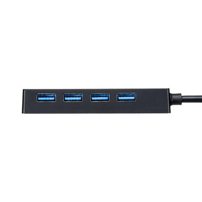USB 3.2 Gen1 4-port hub with HDD connection support (USB-3HTV433BK)