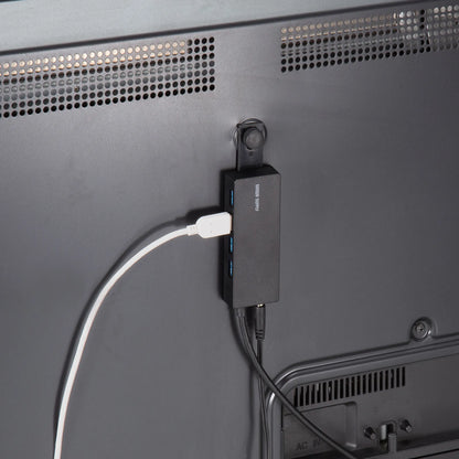 USB 3.2 Gen1 4-port hub with HDD connection support (USB-3HTV433BK)