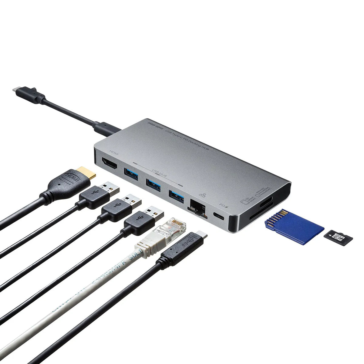 USB Type-C ドッキングハブ USB-3TCH14S2