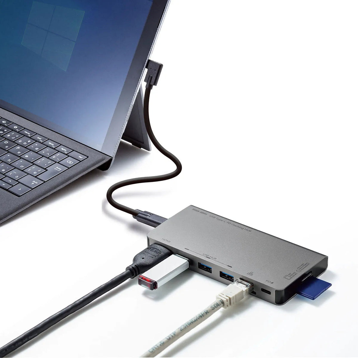 USB Type-C ドッキングハブ USB-3TCH14S2