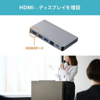 USB Type-C ドッキングハブ USB-3TCH15S2