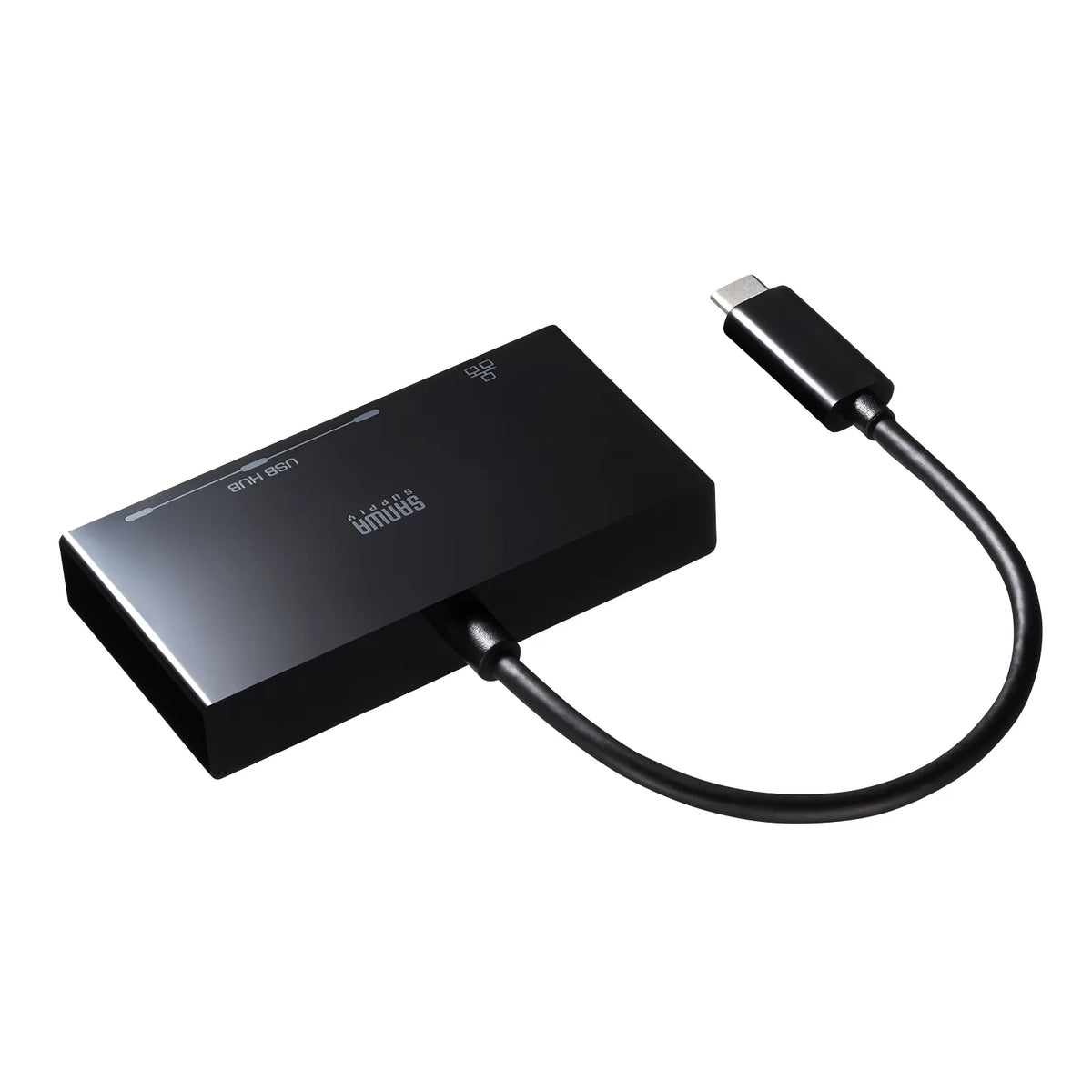 USB Type-Cハブ付き ギガビットLANアダプタ USB-3TCH19RBKN