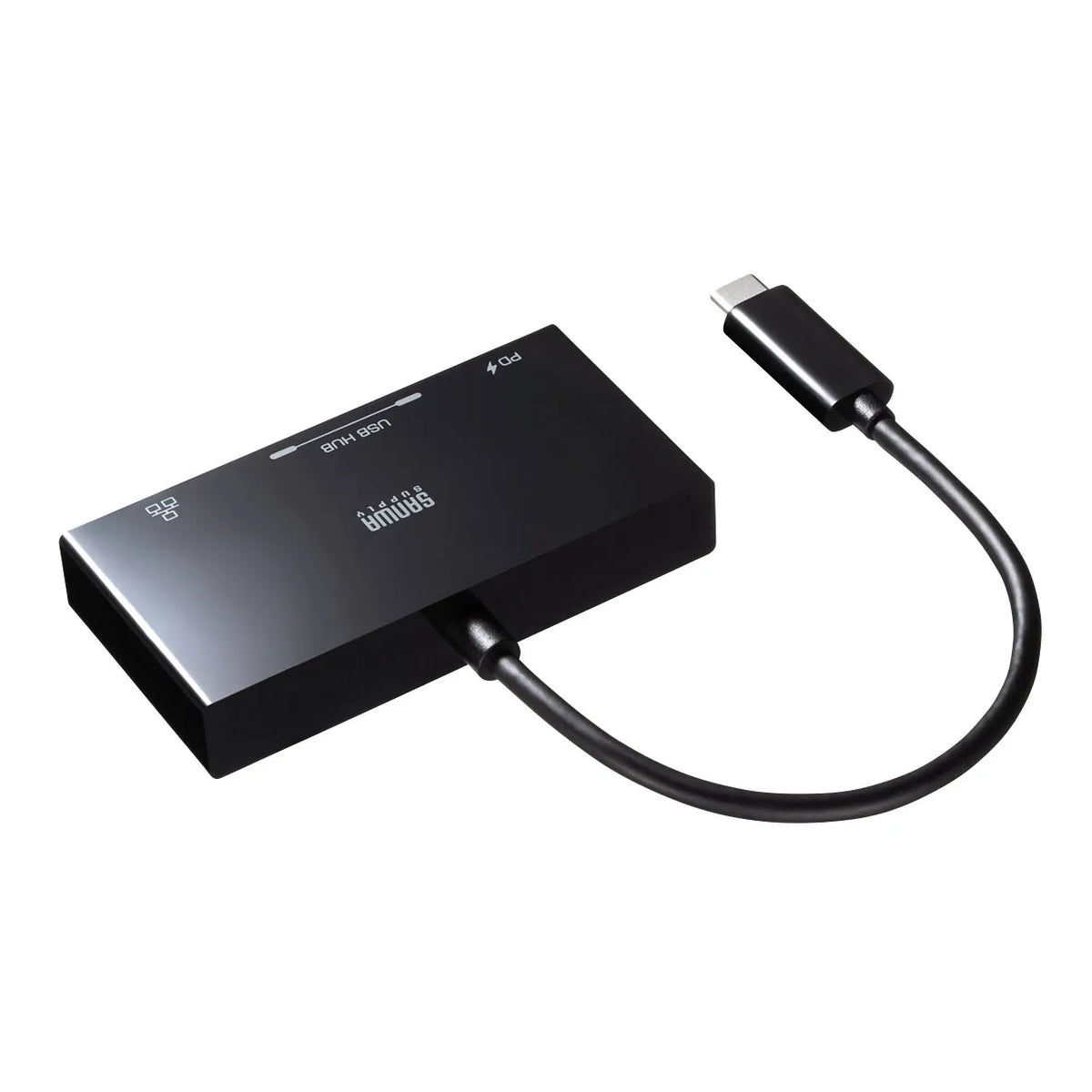 USB Type-Cハブ付き ギガビットLANアダプタ USB-3TCH20BK