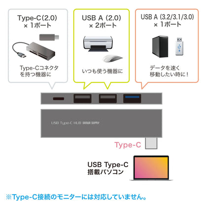 USB Type-C Combo Slim Hub USB-3TCH21SN